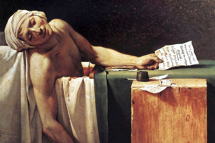 death of marat by david 700